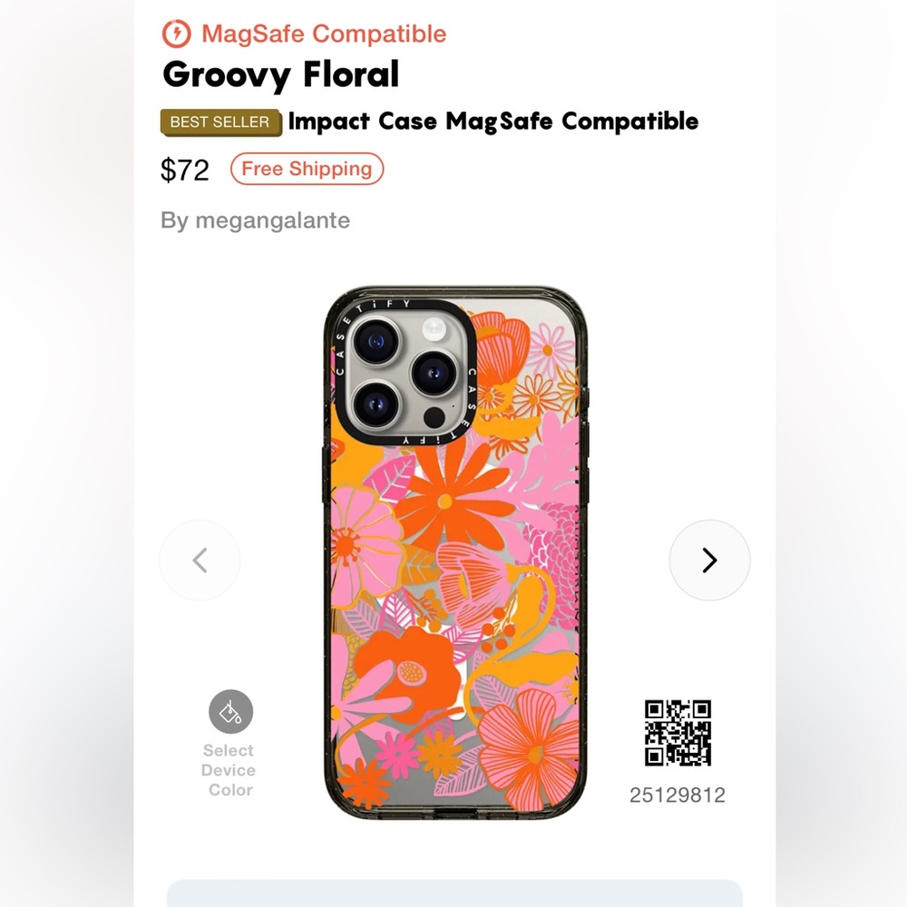Casetify iPhone 15 ProMax - Groovy Floral